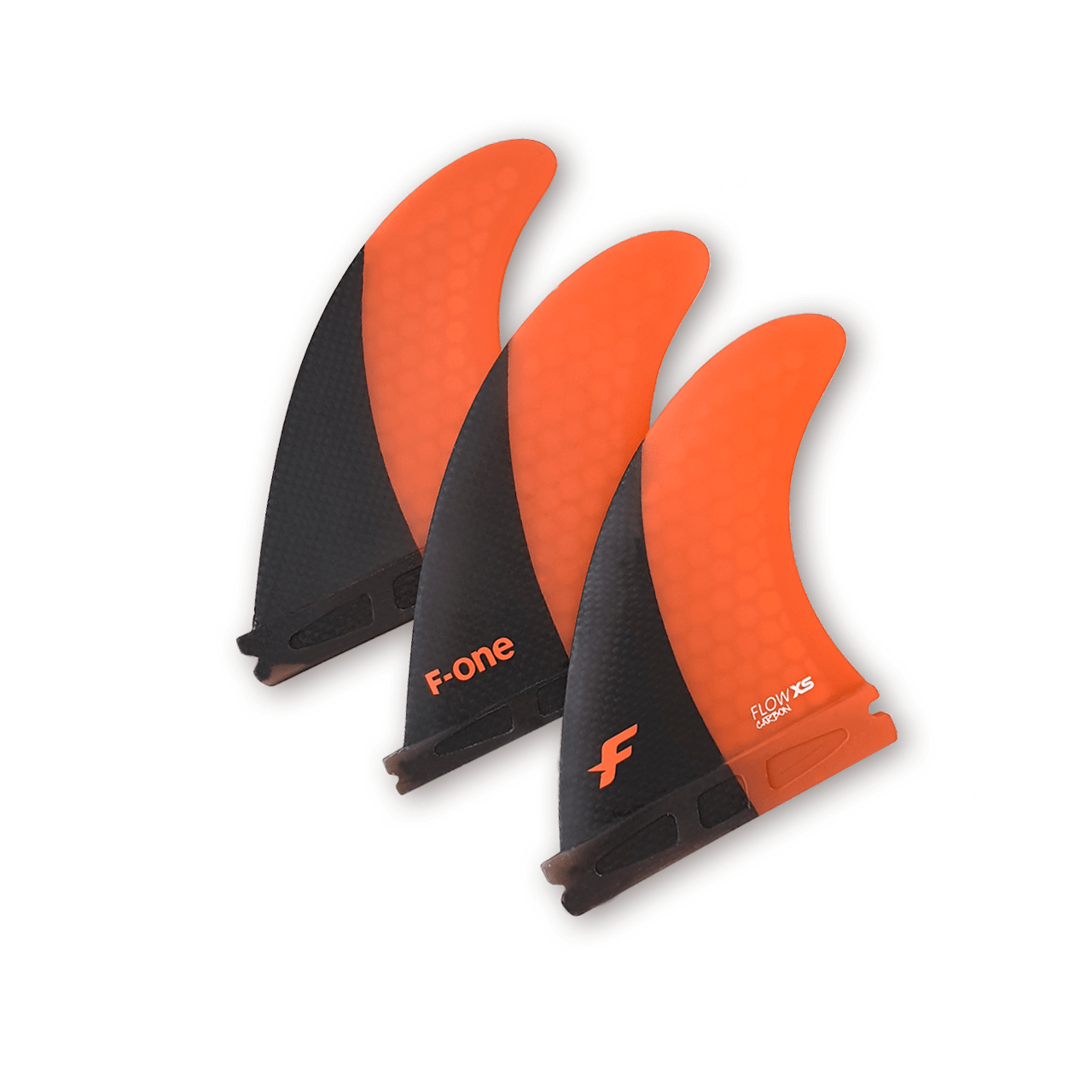 Thruster Set F-ONE FLOW XS CARBON - PAPAYA Standard